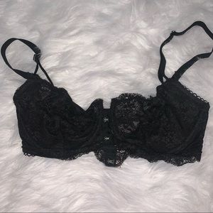 Victoria secret size 32dd black lace unlined bra
